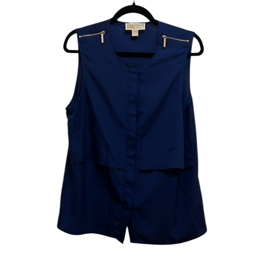 Michael Kors Navy Sleeveless Top